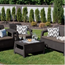 KETER. Set mobilier gradina maro Corfu..
